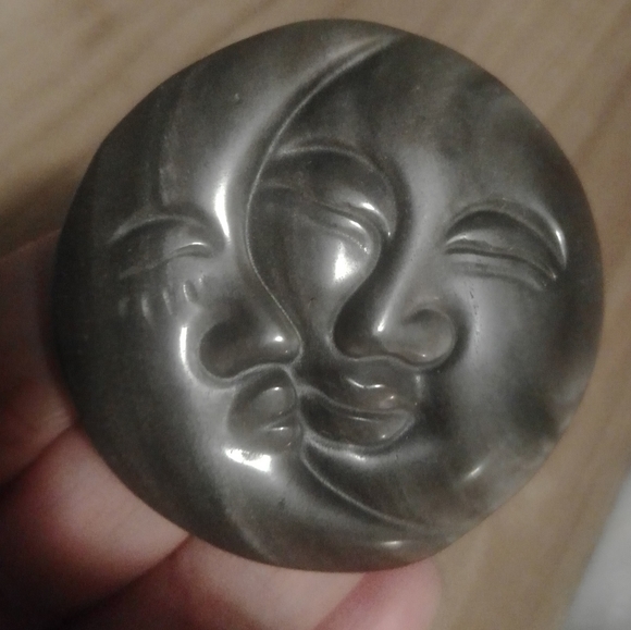 Other - Silver Shein obsidian Moon and sun